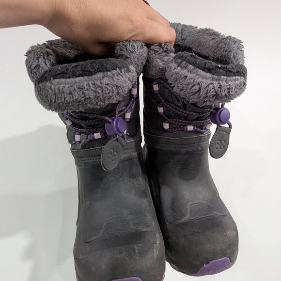 Xmtn Winter Boots Black Grey Purple  Size 11 - Picture 2 of 8